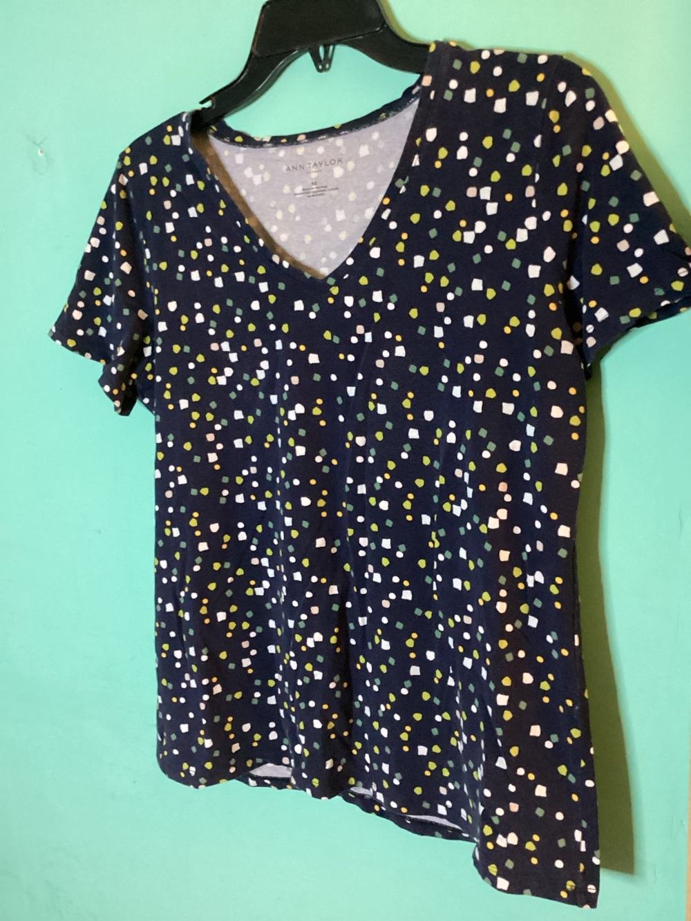 Ann Taylor Factory Patterned Tee Size Medium GUC